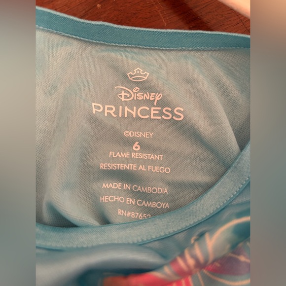 Disney Ariel Blue and Pink Kids Pajamas - Picture 3 of 4